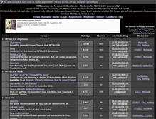 Tablet Screenshot of forum.metallicafan.de